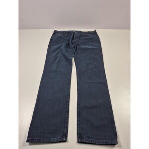 Brunello Cucinelli Jeans Mens 38x34 Blue Straight Leg Button Fly Made Italy